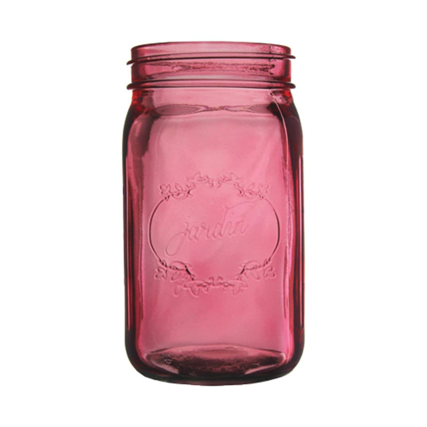 Pink Mason Jar Wedding Glass 32 oz Mason Jar Decor Bulk Mason