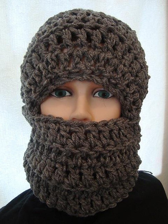 HAT Crochet Pattern Ski Mask Unisex Chunky Style Winter Hat