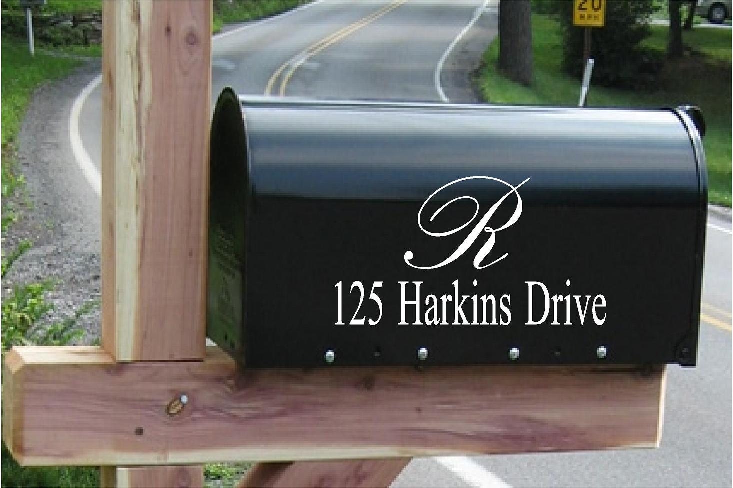 Custom Vinyl Mailbox Decals/Custom Address by MMExpressYourself