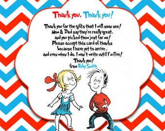 Popular items for dr seuss thank you on Etsy