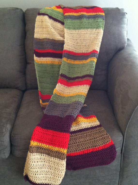 Items similar to 4th Doctor Scarf (Crochet) on Etsy