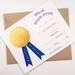 Gold Medal Student Award Certificate INSTANT DOWNLOAD