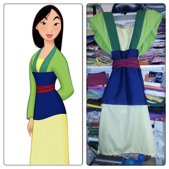 Mulan kimono style adult apron or costume. by PollysAprons on Etsy