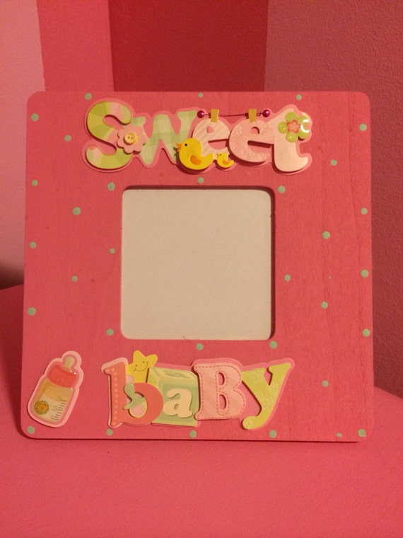 Cute Pink Sweet Baby Picture Frame Baby Girl by FabulousFramesXO