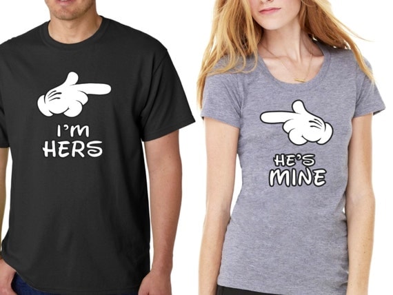 Items similar to I''m Hers He's Mine Cartoon Hands/ I'm hers He's Mine ...