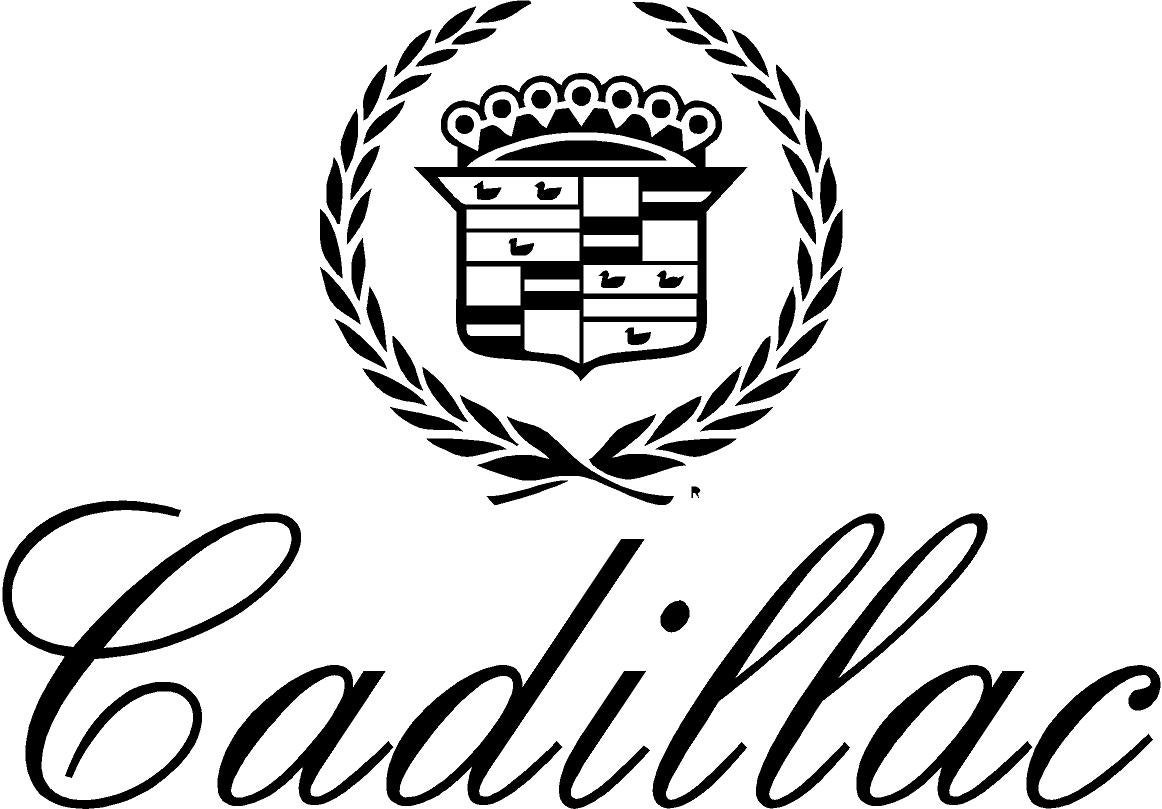 Cadillac Logo With Writing Vinyl Decal Sticker By Etsystickershop