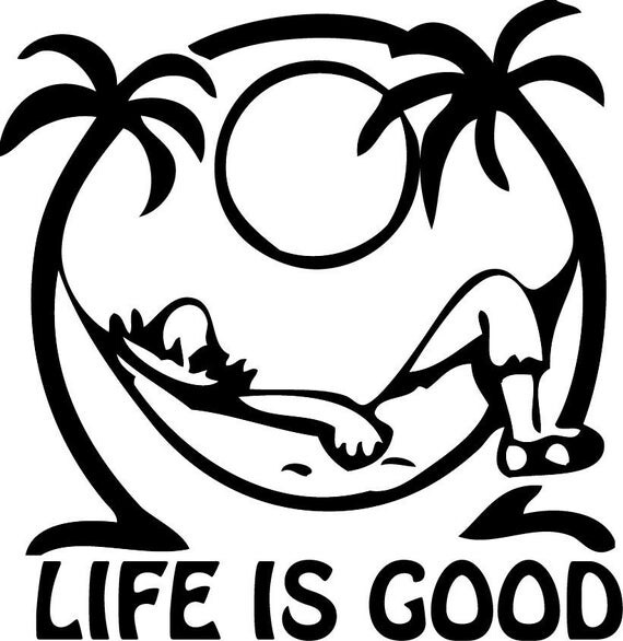 Life Is GOOD Decal free shipping