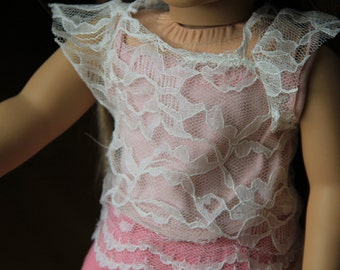 lace american girl doll shirt.