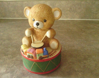 teddy bear with drum