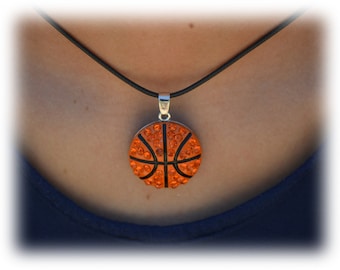 Basketball, Basketball Necklace for Basketball Team Gift, Basketball Jewelry, Basketball Pendant Necklace, Basketball Gift, Basketball Girl