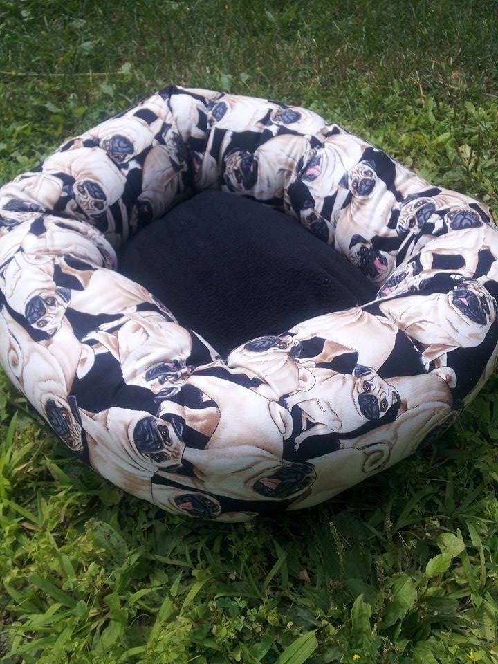 Pug Dog Pet Bed Medium Dog Bed Nesting by GroupOneDogGallery