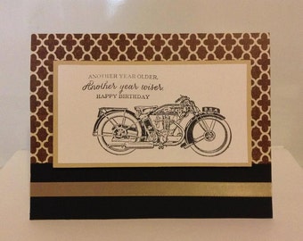 Items similar to Handmade Birthday Card for Men Car on Etsy