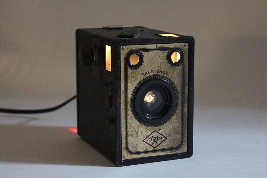 Vintage 1930's Agfa Ansco Shur-Shot D6 Camera Nightlight.