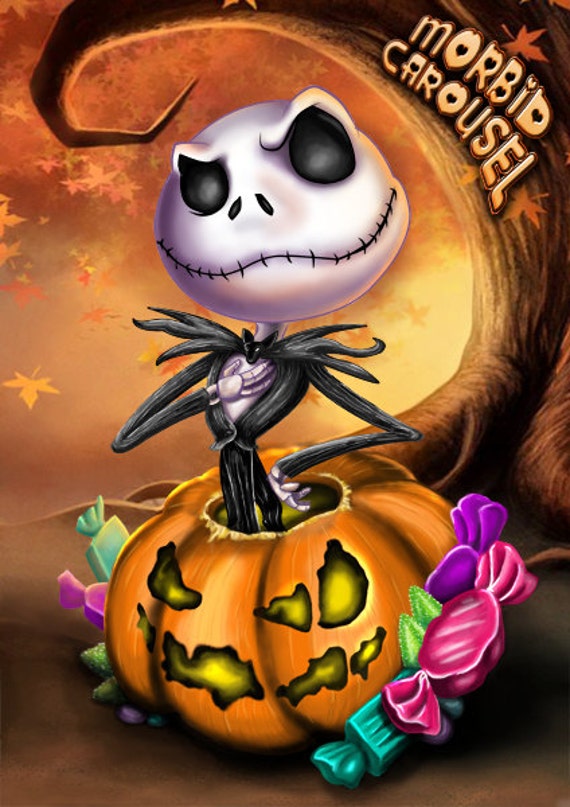 Jack Skellington Pumpkin King Canvas Art Print