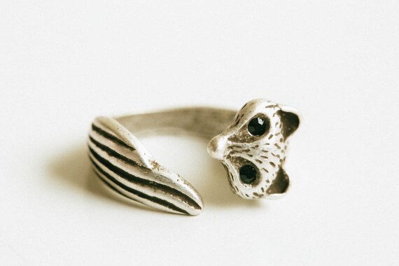 bronziert, Fox Ring, tierischen Ring, verstellbaren Ring, Tier Ring, hübsch Ring, einzigartige, Silber Ring, Herren-Ringe, verstellbarer Ring, Ringe, USADR41 Strecken