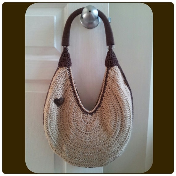 Custom Handmade Lined Round Crochet Hobo Purse, Made-to-Order in Any ...