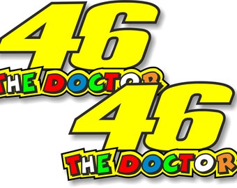 Ensemble Grand Autocollant Valentino Rossi The Doctor 46 Movistar