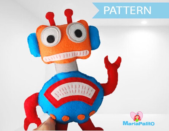 Robot Sewing Pattern Robot Toy Pattern PDF Sewing pattern
