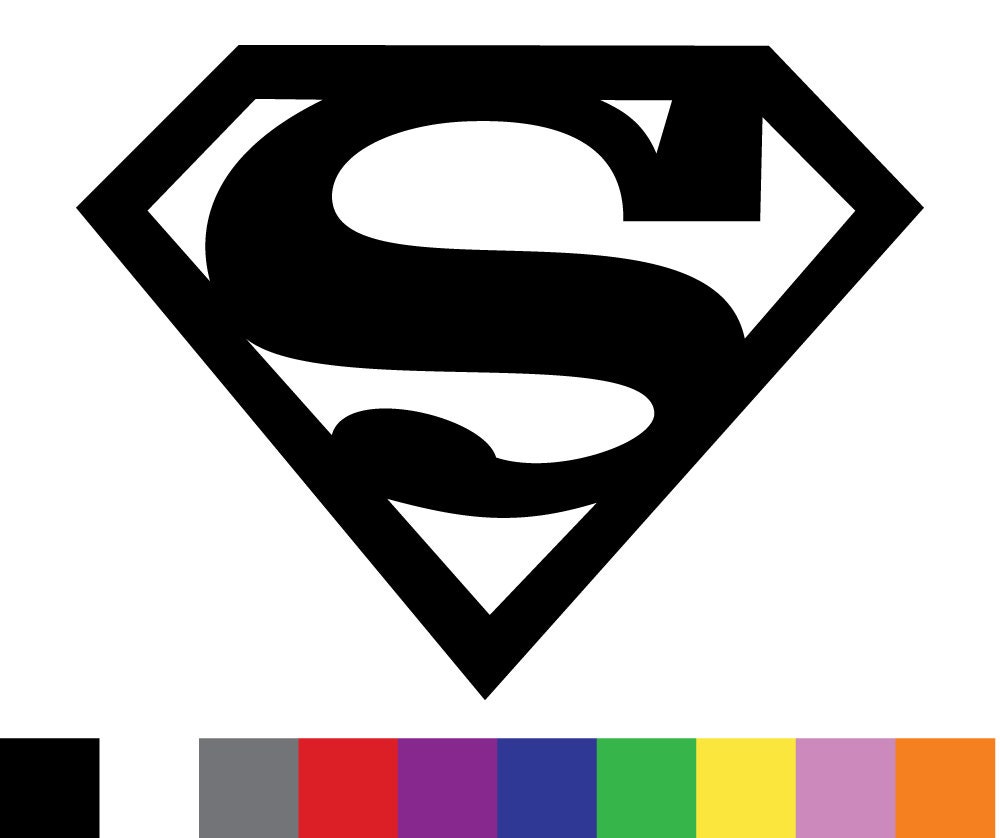 Classic Superman Logo  Custom  Vinyl Decal  Sticker  by 