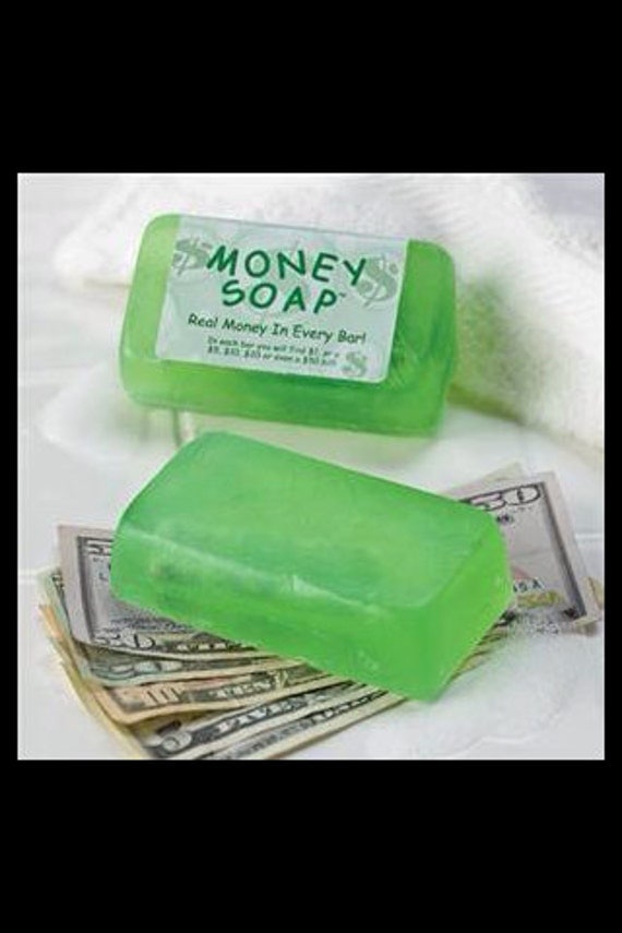 MONEY SOAP Cash in a Bar Soap up in Cents Gluten Free, Vegan