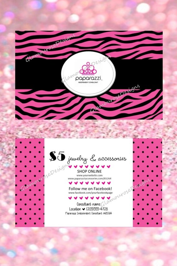 Paparazzi Accessories Direct Sales Business Card Pink And Paparazzi Accessories Business Card Template