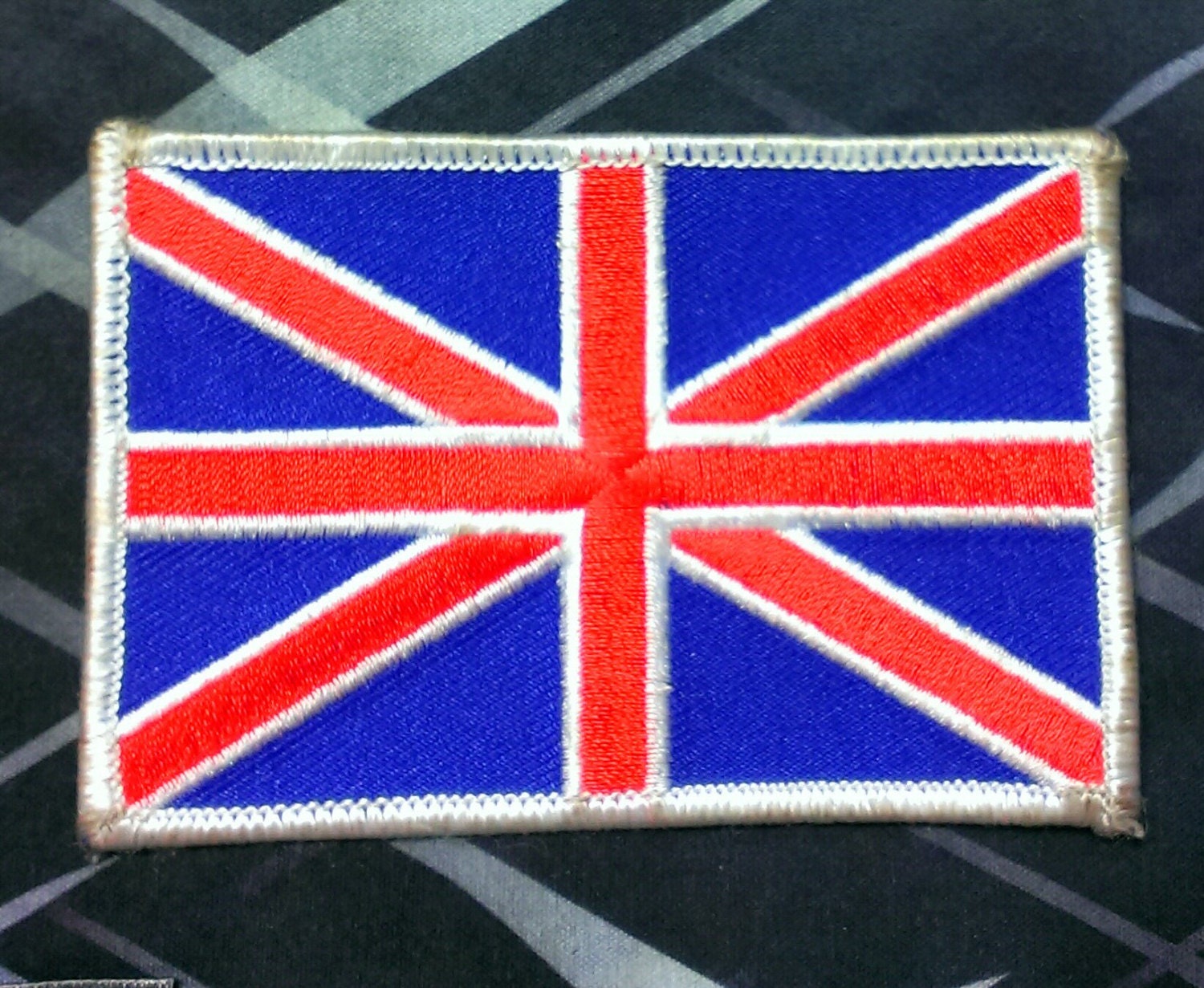 Iron-On British Flag Patch 3 1/2'' X 2 1/2''