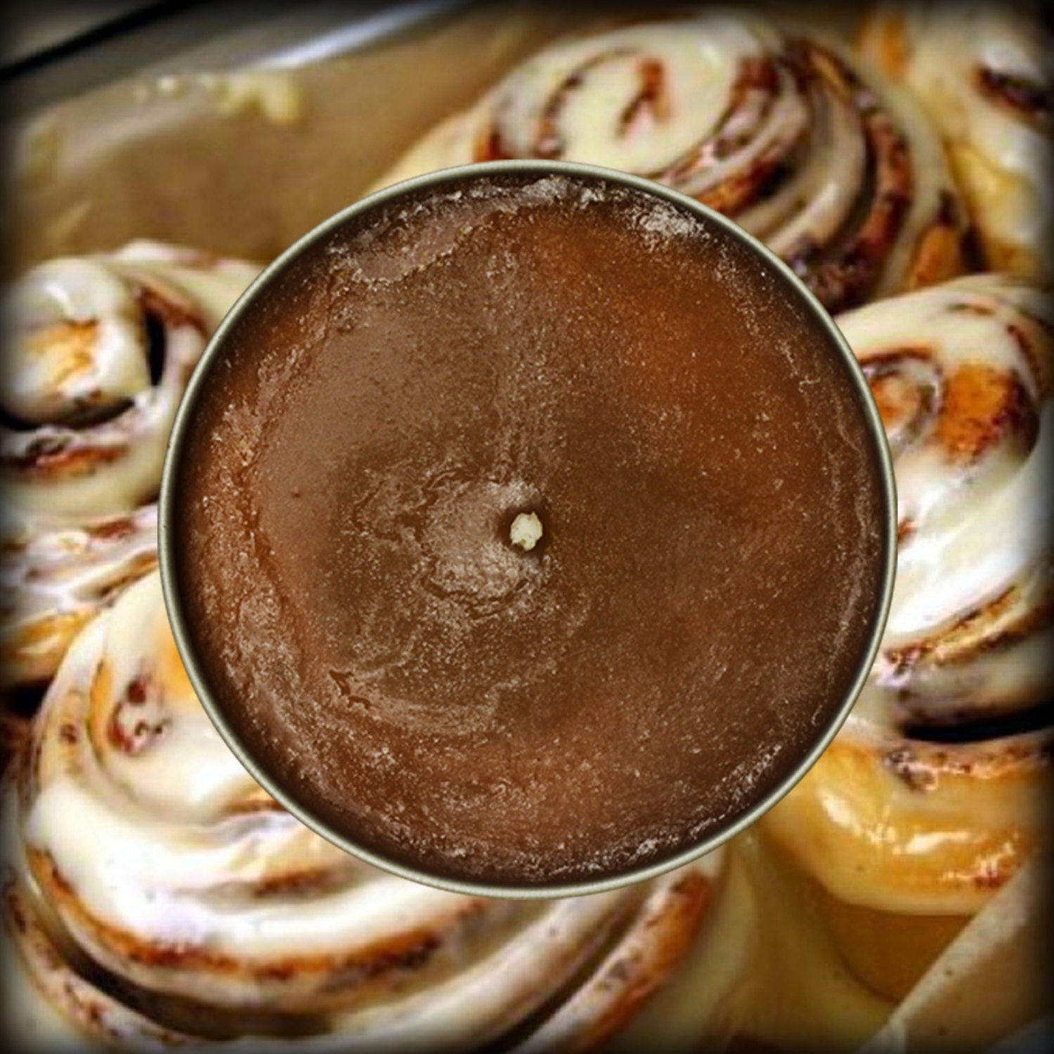 Cinnabon Candle Cinnamon Roll Candle Homemade 4oz by ThatCandle