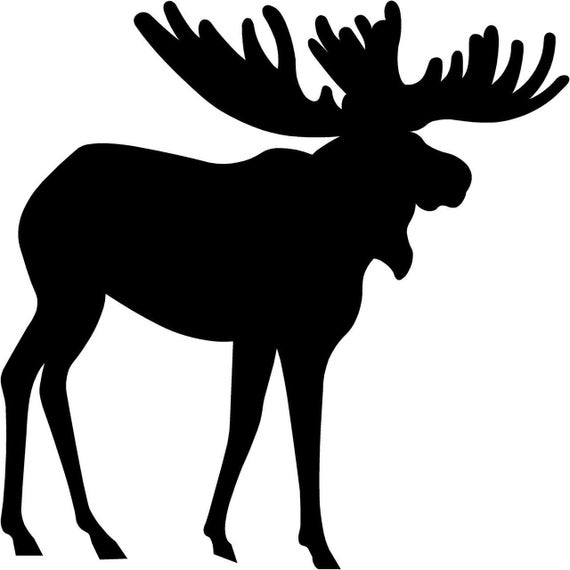 Moose Die-Cut Decal Car Window Wall Bumper Phone Laptop