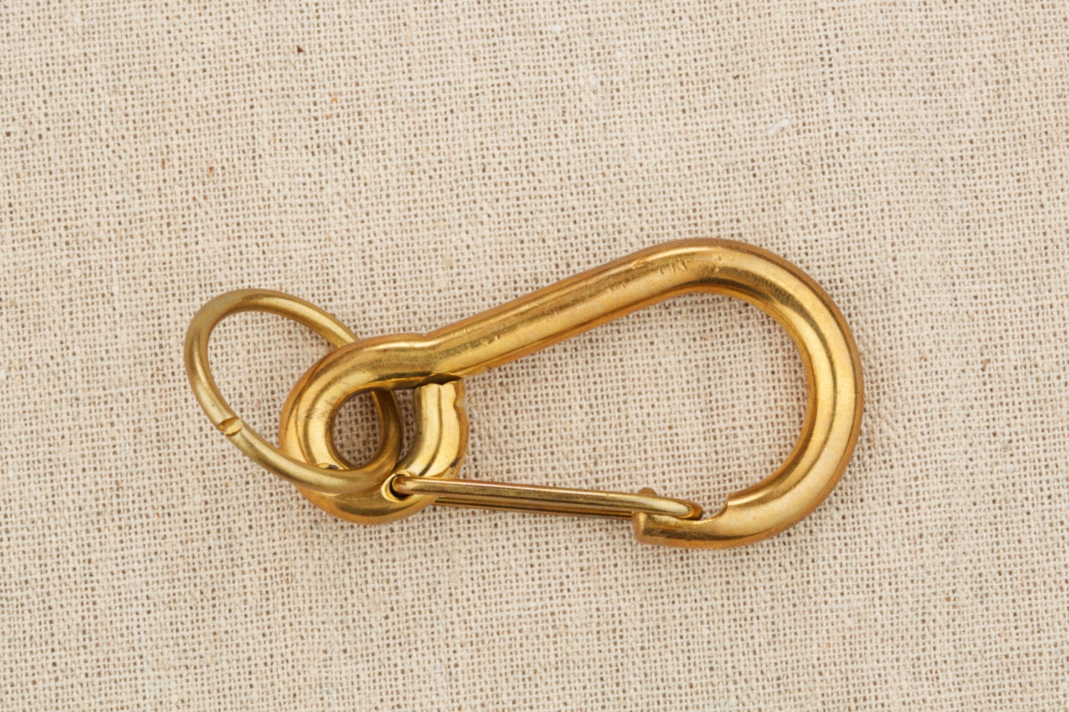 2.5 M size Solid Brass Key Chain Clap Loop by GoodzCraftSupplies