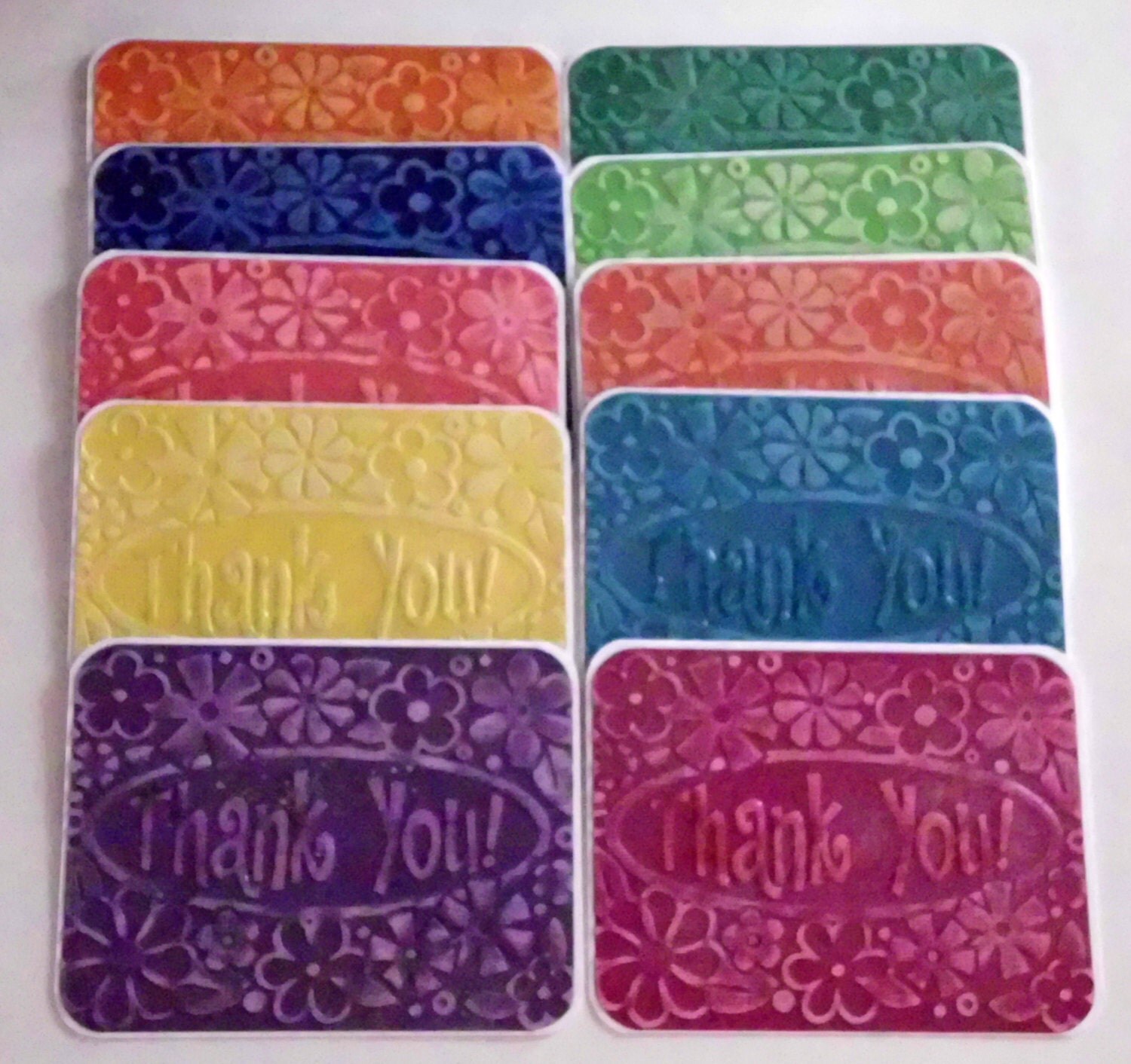 Sale Embossed Thank You Cards Embossed Thank You by WriteCards