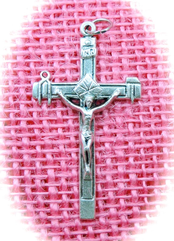 Catholic La Salette Rosary Crucifix Italian Made Almost 2