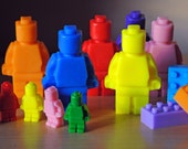 minifigure type multi pack 26 soaps,: giant type men, minifigure type men & Bricks - minifigure