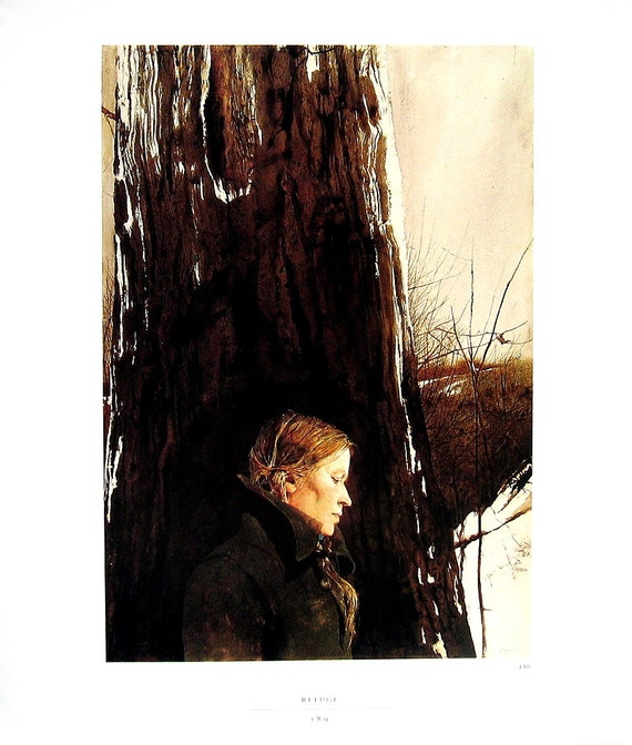 Andrew Wyeth Print On Her Knees Vintage Book Page My Xxx Hot Girl