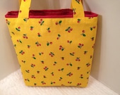 Cherries, Gift Tote Bag, Gift Wrap, Reusable, Wrapping Paper, Birthday, Cottage Chic Cherries, Gift Tote Bag, Gift Wrap, Reusable, Wrapping Paper, Birthday, Cottage Chic