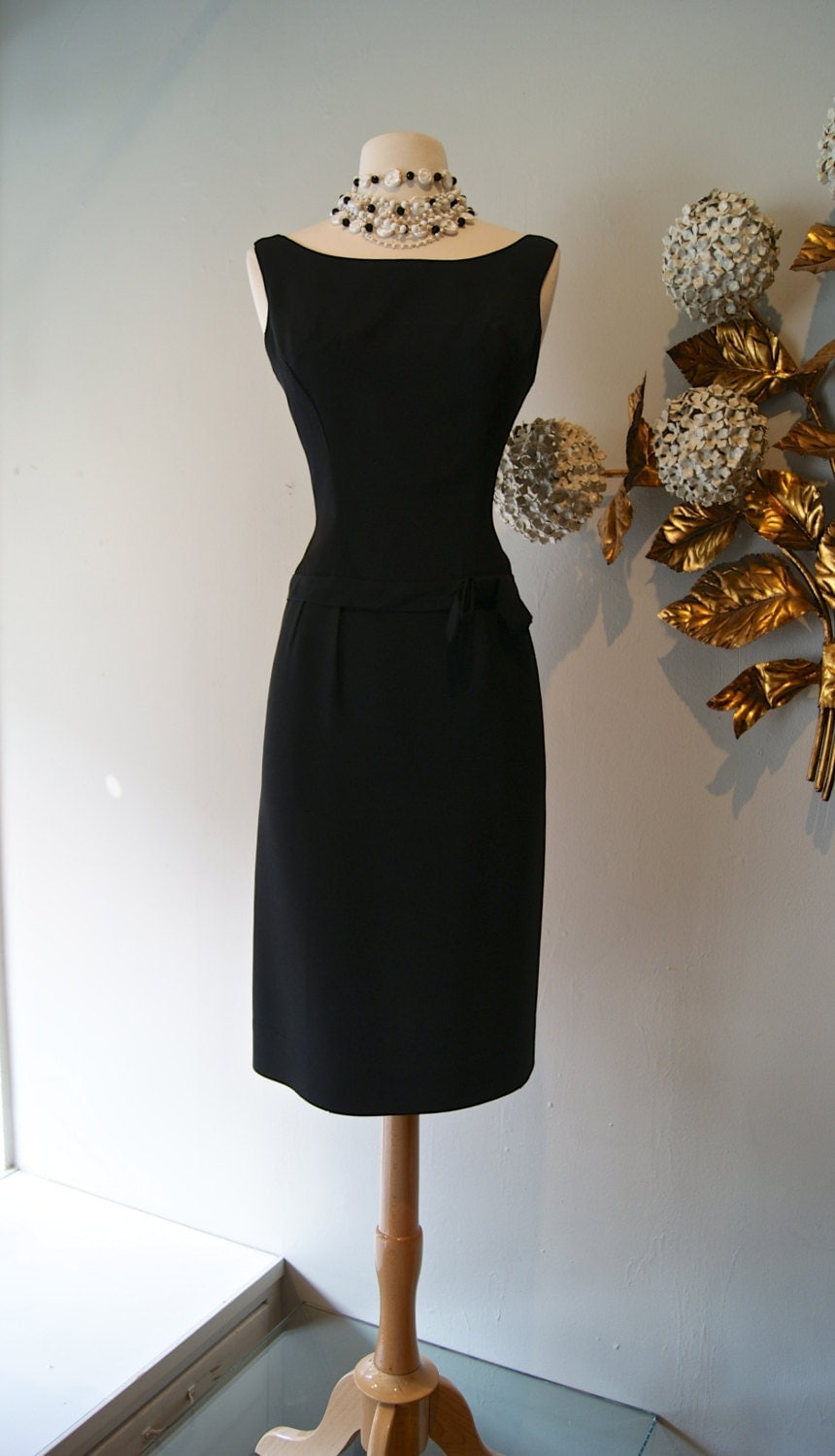 black 60's dress