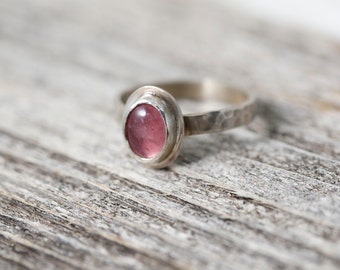 Sterling silver fine jewelry - Jasper and Hammered Silver 925 Cocktail Ring