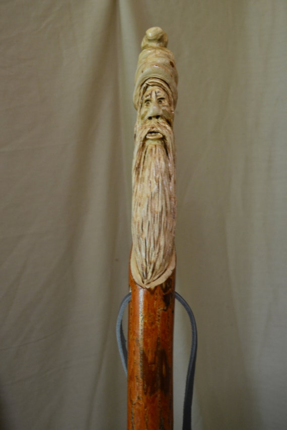 Walking Stick Wood Spirit Staff Old Man of the Mountain