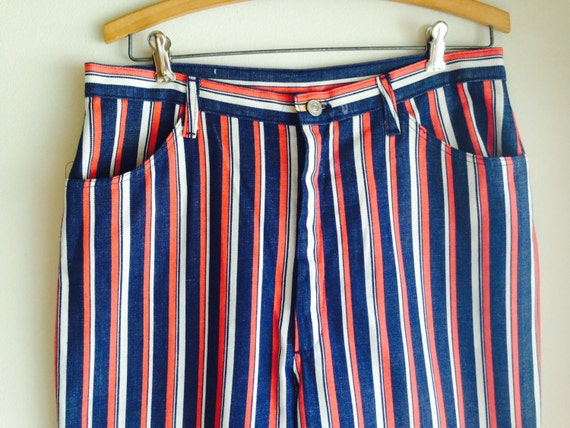 retro striped pants