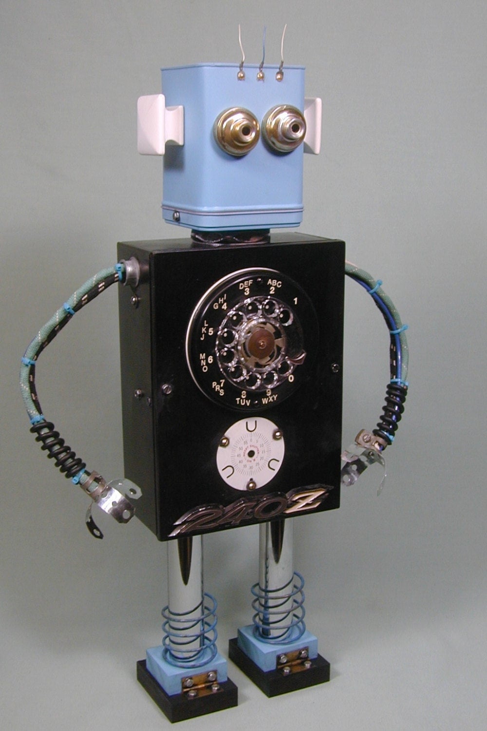 240Z Found Object Robot Sculpture Assemblage