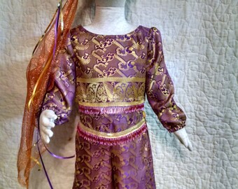 Princess Jasmine Costume, Disney inspired, for Halloween/Dress Up, Size 4/5