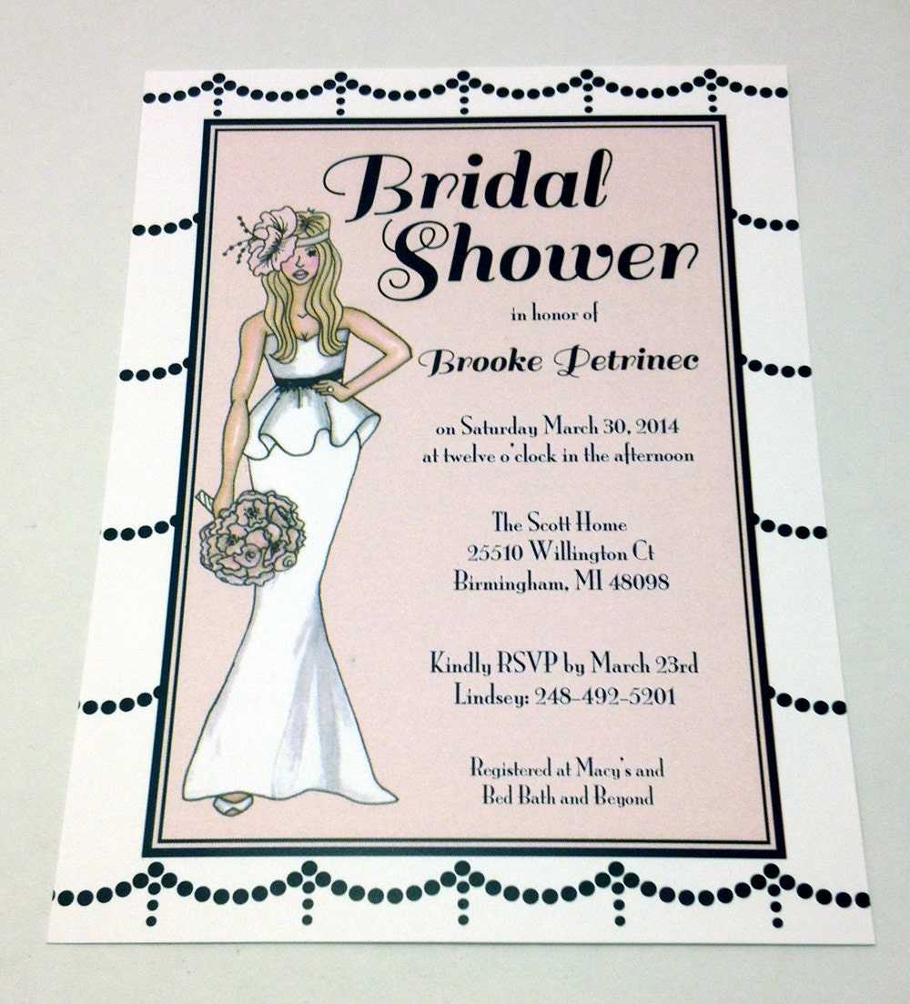 Hollywood Bridal Shower Invitations 7