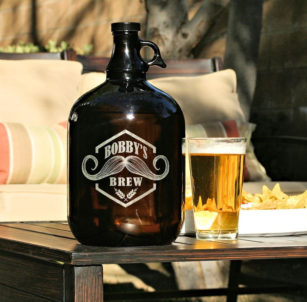 Beer Growler Custom 1GAL Jug Pitcher for Beer by ScissorMill