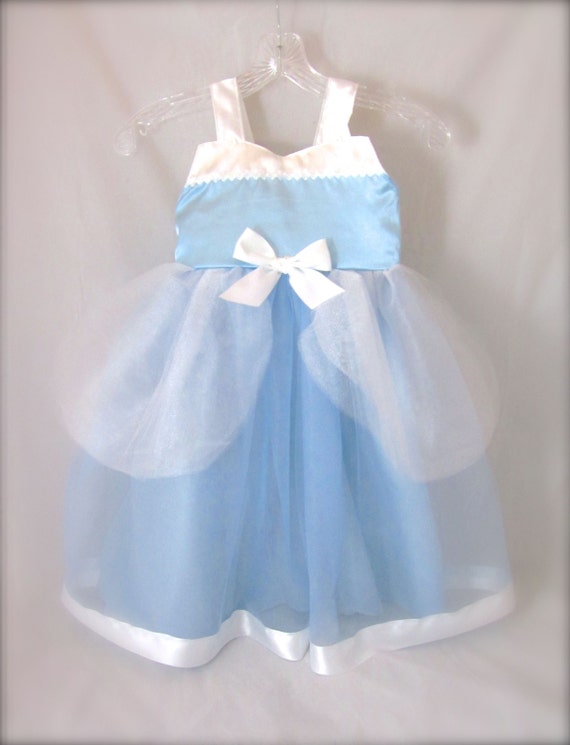 Princess Cinderella Dress: Tutu Dress, blue & white, Birthday Party ...