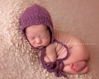 SALE Newborn photo prop, newborn hat, newborn boy, newborn girl, newborn props Newborn knit bonnet. You can choose from over 50 colors