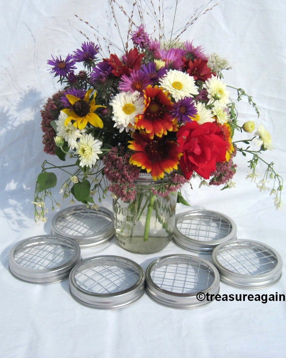 DIY Flowers 6 Wide Ball Jar Centerpiece Mason Jar Wedding