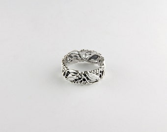 Birds in Branches Sterling Silver Ring