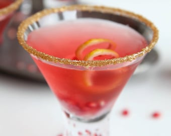 Metallic gold cocktail rimming sugar - colored rim sugar for martinis, champagne