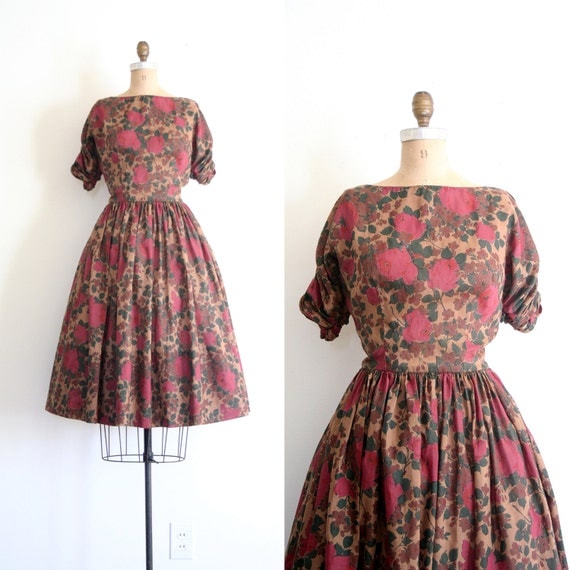 Reserved for M . vintage 50s French dress / L'Aiglon by AgeofMint