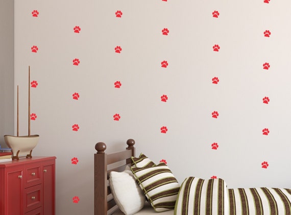 Dog Prints Wall Decal Dogs Vinyl Decal Wall Art Baby Boy or Girl Nursery