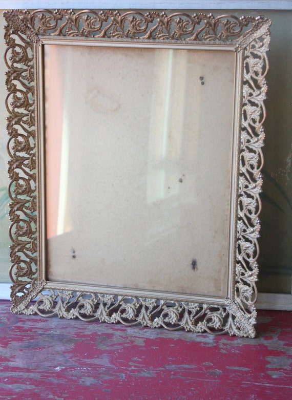 11 X 14 Gold Metal Picture Or Photo Frame